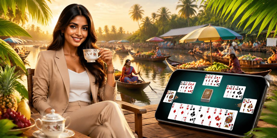 বরিশালে বাংলাদেশি মডেল 7300 প্ল্যাটফর্মে রামি গেম খেলছেন